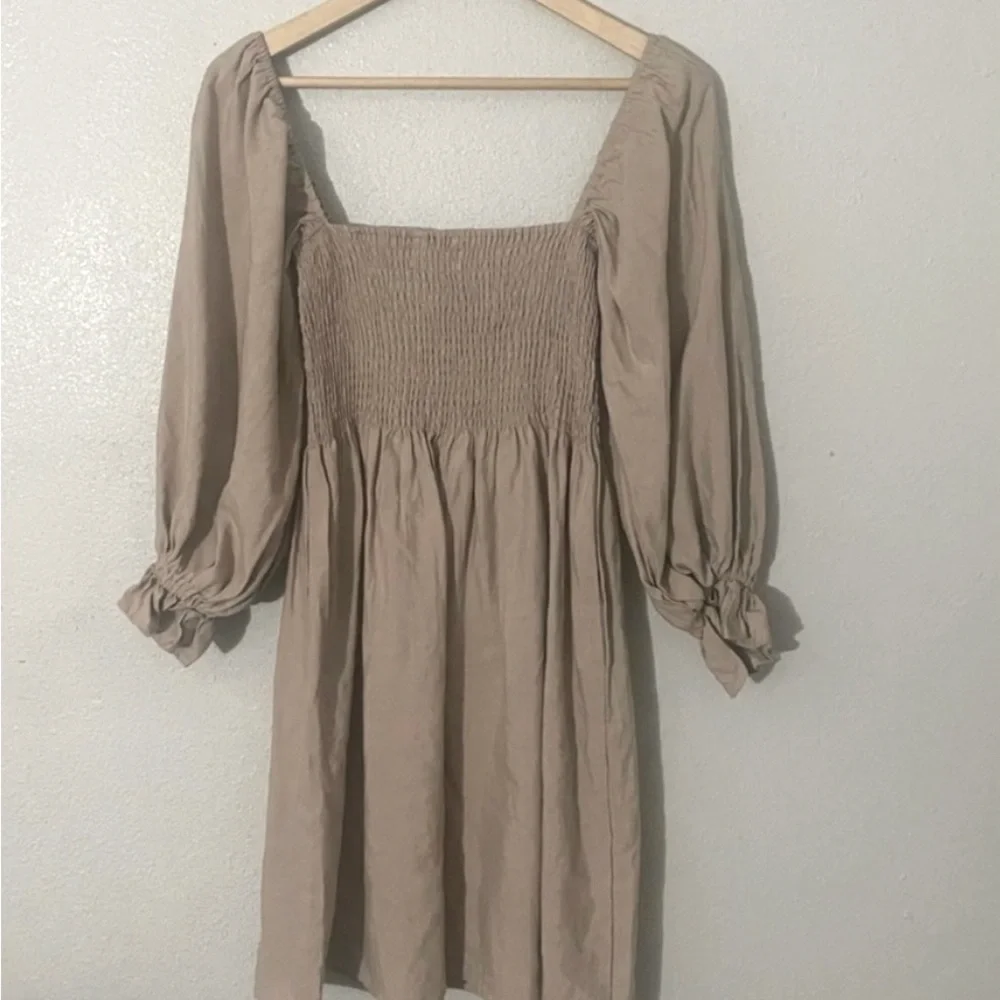 Kourt Portia Beige Mini Dress - Picture 4 of 4